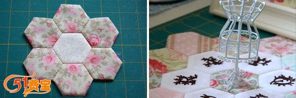 怎么做六角拼布纯棉杯垫