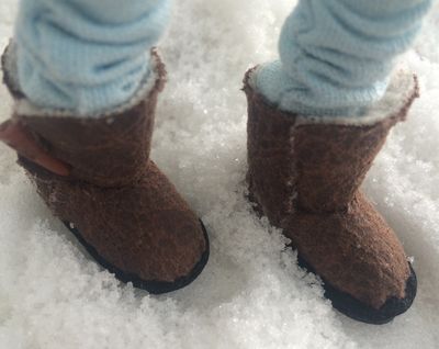 momoko的DIY雪地靴（6分娃鞋）手工制作教程