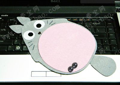 diy鼠标垫之手工制作龙猫鼠标垫