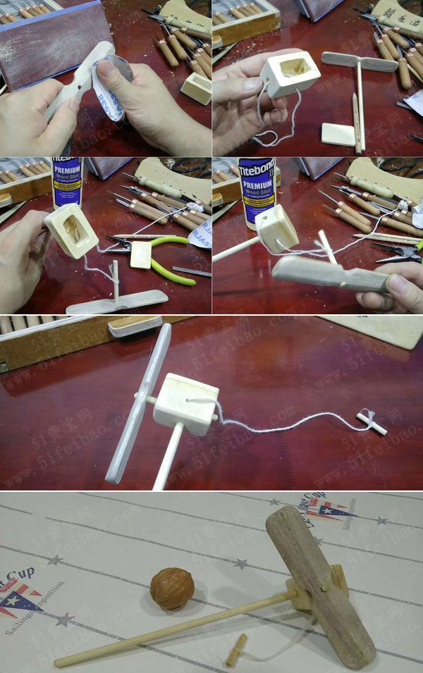 怀旧玩具diy拉线小风车方法