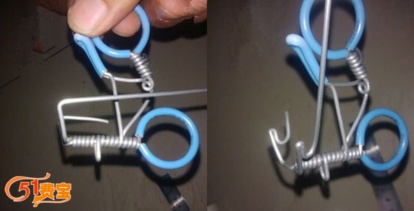 废电线手工制作做金属丝自行车模型