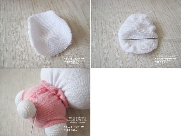 儿童袜子制作Hello Kitty布偶娃娃