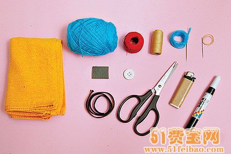 毛巾环保再利用之手工筷套制作教程 - 废物利用手工diy小制作 - 51费