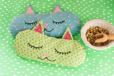 diy手缝猫咪中药枕教程