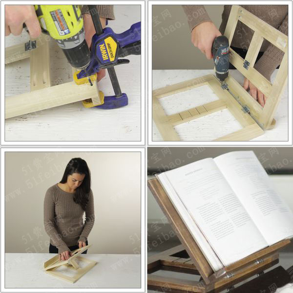 木工爱好者必学的diy读书支架制作教程