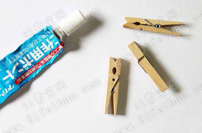 筷托DIY，如何利用晾衣夹做传统筷子托