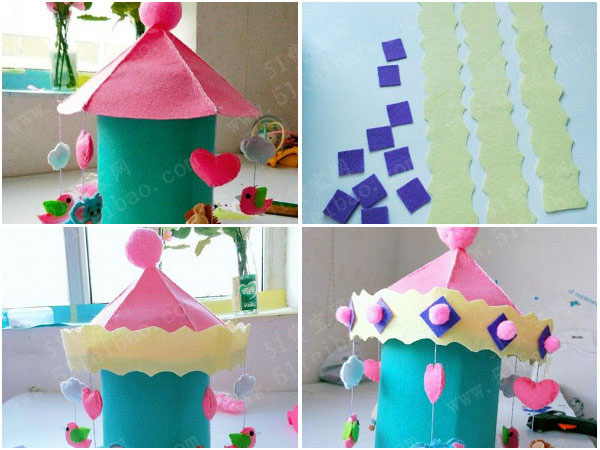 奶粉罐diy梦幻旋转木马制作教程