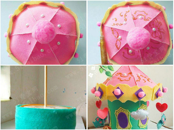 奶粉罐diy梦幻旋转木马制作教程