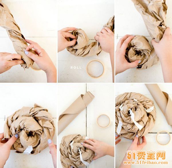 牛皮纸diy天真蜗牛儿童表演服装 - 废物利用手工diy小制作 - 51费宝网