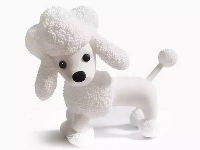 粘土小动物制作教程,diy可爱的粘土贵宾狗