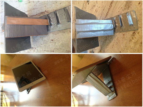 快递盒制作diy方便调节的ipad支架