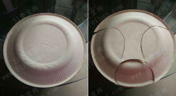 纸餐盘diy彩绘牛头化妆面具