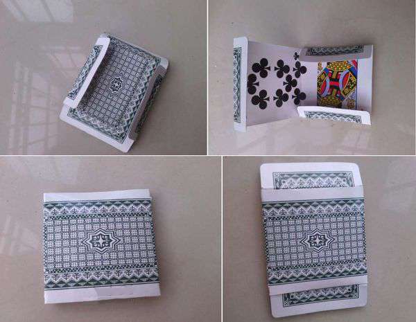 扑克牌diy五边形收纳盒的制作方法