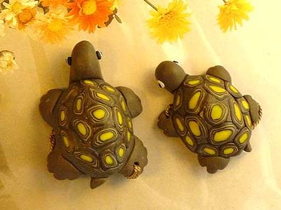 软陶做彩色可爱乌龟做法教程