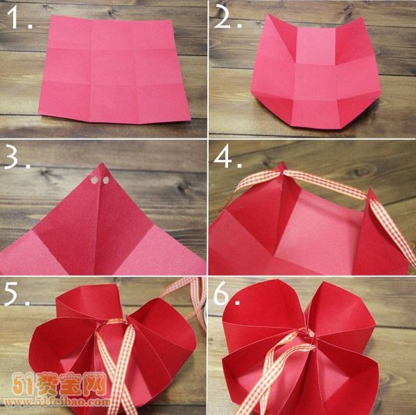 三种做法教你做折纸糖果盒