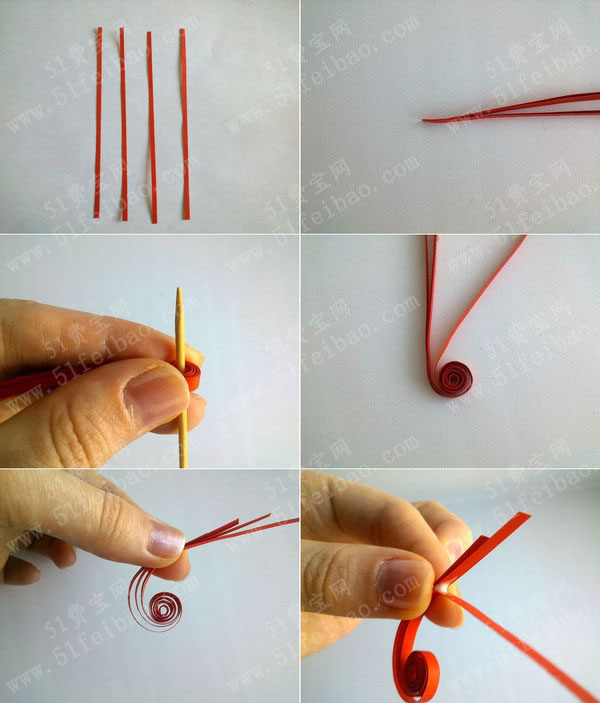 衍纸手工艺制作圣诞节花圈教学