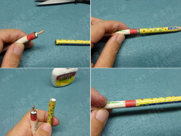 铅笔头如何继续使用:diy接长双头铅笔 - 废旧物品手工制作 - 51费宝网
