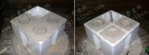 废旧塑料泡沫回收利用diy手工水泥花盆制作教程
