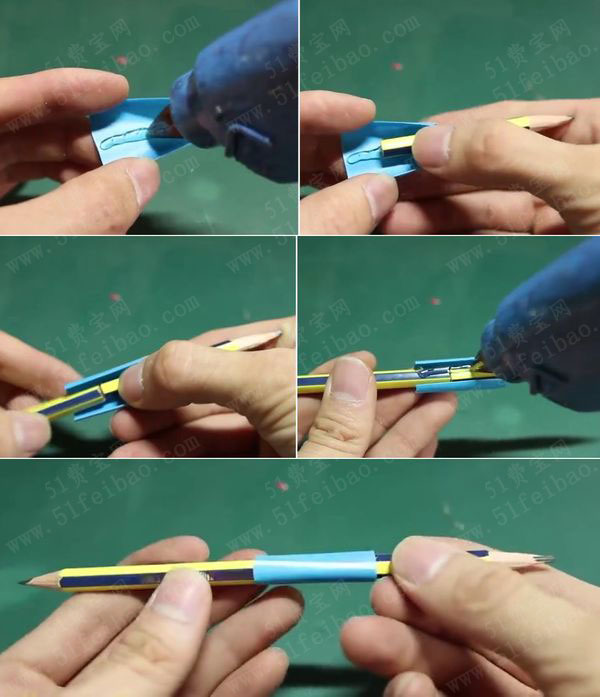 废吸管diy铅笔头接长方法 - 废物利用手工diy小制作 - 51费宝网(繁体