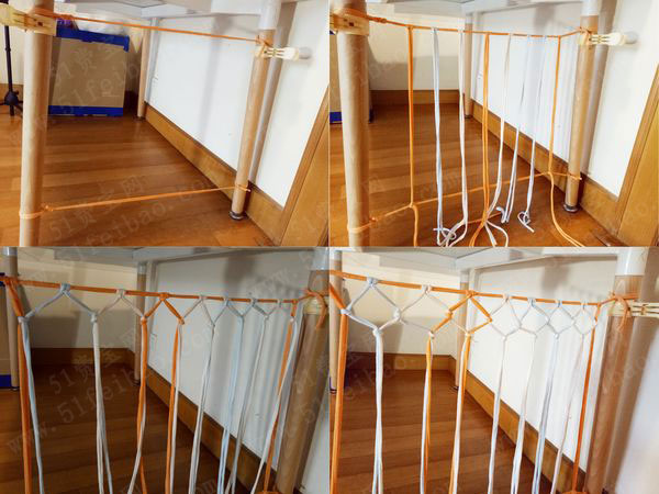 利用旧衣物剪成条做一个宠物吊床 - 废物利用手工diy小制作 - 51费宝