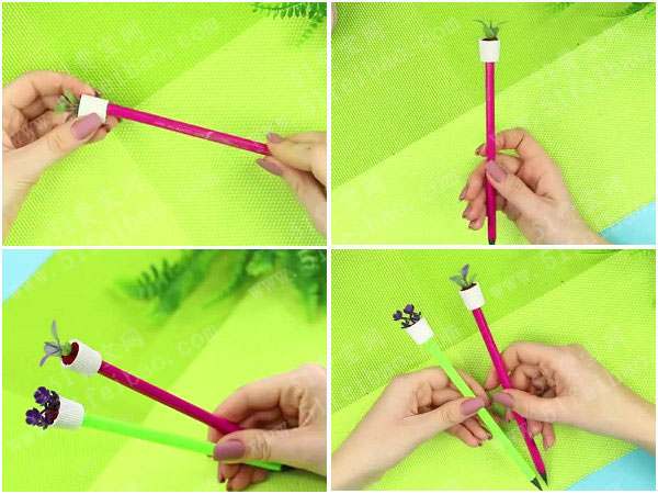 diy创意文具:自制植栽铅笔教程 - 废旧物品手工制作 - 51费宝网
