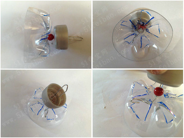 变废为宝使用饮料瓶diy玩具潜水艇 - 废物利用手工diy小制作 - 51费宝