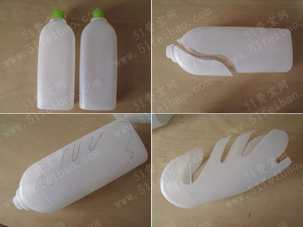 塑料瓶改造利用：diy圣诞节驯鹿灯罩