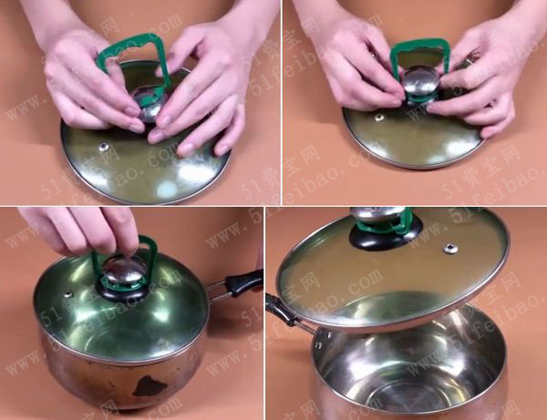 废油桶拉手做锅盖防烫提手教学 - 废物利用手工diy小制作 - 51费宝网