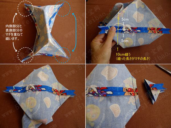 教你制作diy抽绳包图解教程