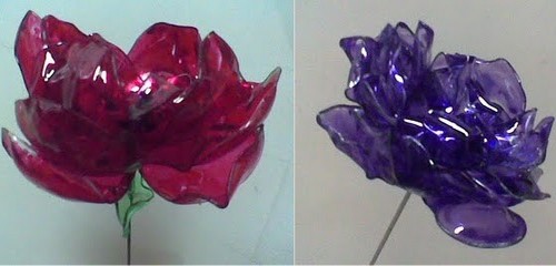 图解教你怎么用塑料膜做玫瑰花