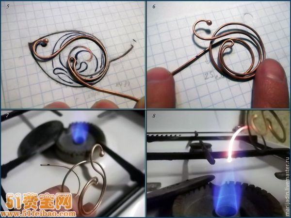 金属工艺品纯铜卵形叶吊坠项链 - 51费宝网_废物利用小制作,旧物改造