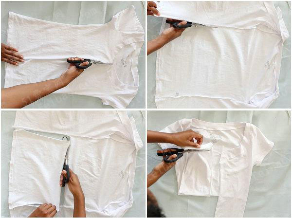 t恤衫diy服装制作流行短款夏装