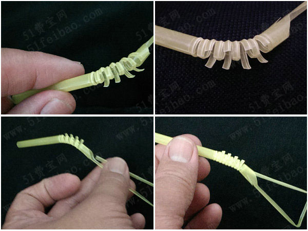 手工吸管毛毛虫diy制作方法