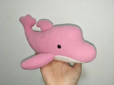 迎新年布艺小制作,diy手工幸运小海豚布偶