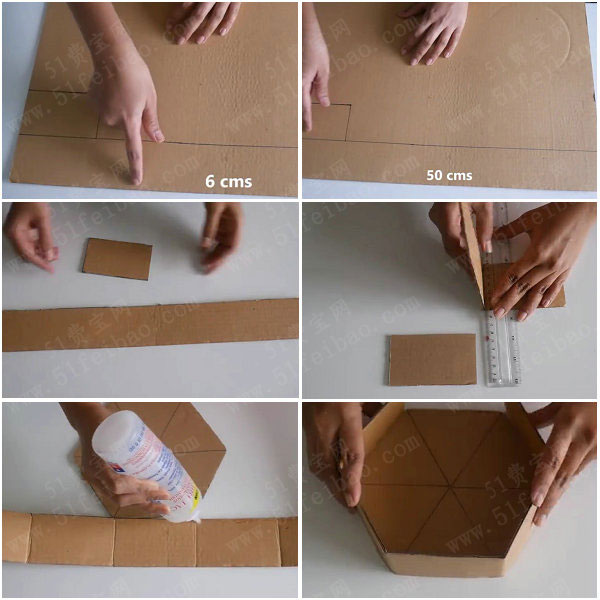 如何利用快递包装箱制作蝴蝶糖果盒 - 废物利用手工diy小制作 - 51费