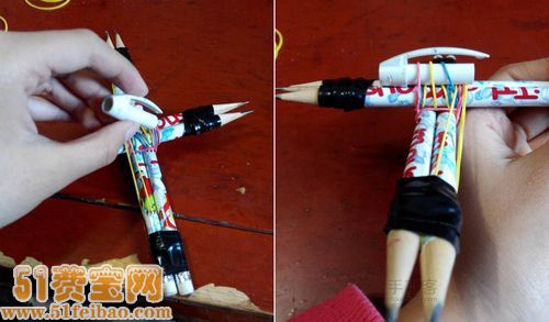 diy铅笔十字弓怎么利用学生文具做十字弓