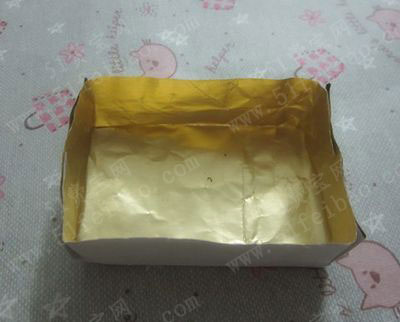 教你用香烟盒锡纸制作折纸烟灰缸