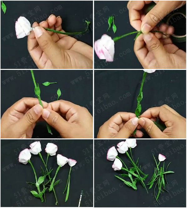 废塑料瓶diy艳丽杜鹃花盆栽教学 - 废物利用手工diy小制作 - 51费宝网