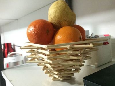 一次性筷子回收利用成为水果篮