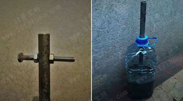 如何利用废油罐自制健身哑铃