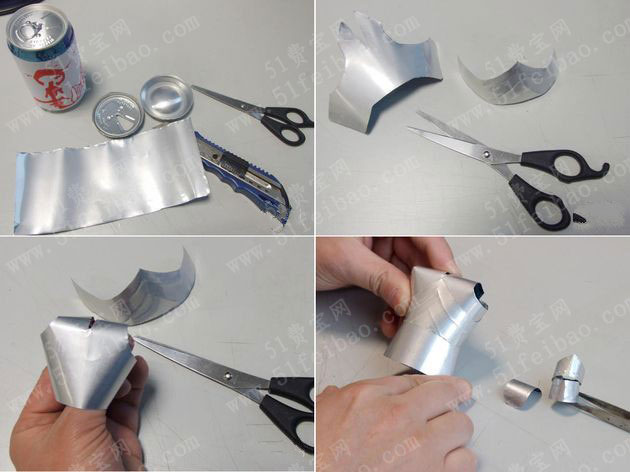 易拉罐diy全身盔甲古代战士