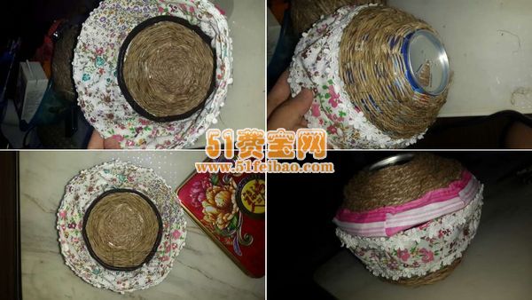 易拉罐废旧改造成杂物篮教程