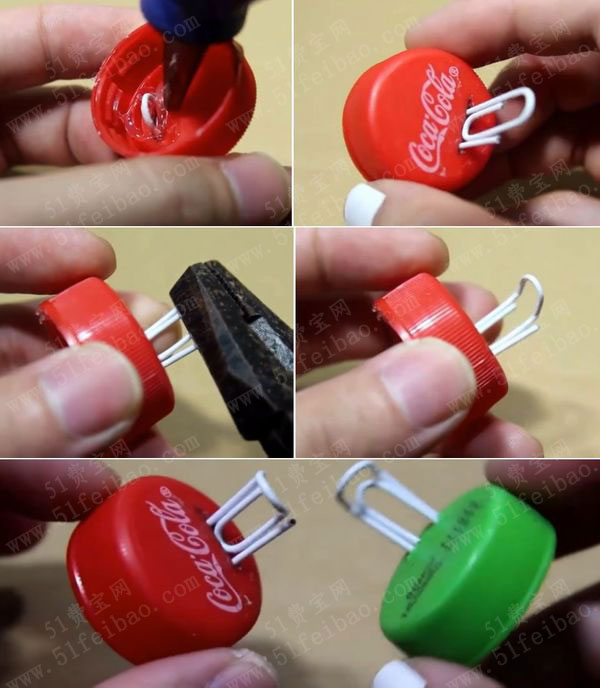 不花钱使用废弃品diy钥匙挂钩