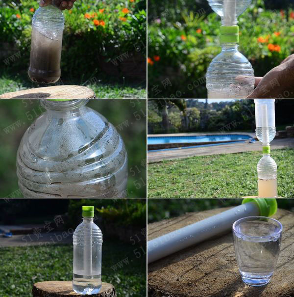 科学小制作:如何用饮料瓶diy太阳能蒸馏净水器