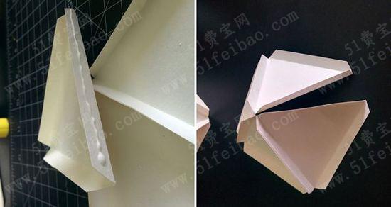 用白纸粘成的无限组合的DIY纸灯笼