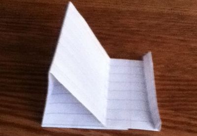 教你怎么一张纸做折纸手机支架
