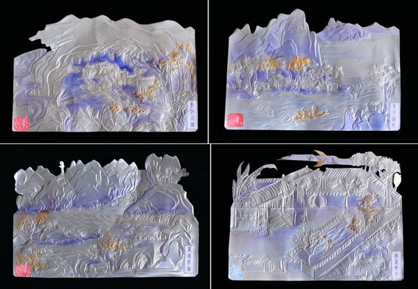 diy易拉罐浮雕画雕刻教程