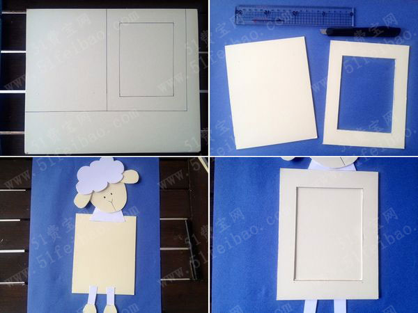羊年新一弹diy相框绵羊门牌图解做法