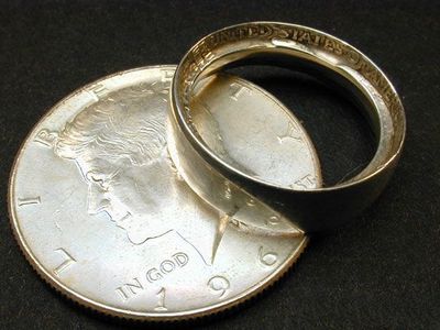 如何利用硬币打造成漂亮银戒指