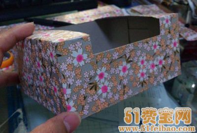 废旧化妆棉纸盒用来做家居收纳箱